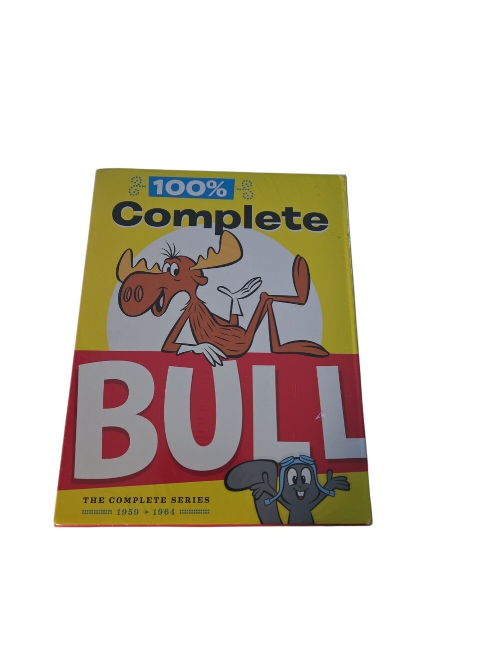 Brand NewComplete Bullwinkle & Rocky DVD Box Set - Bright Yellow & Red Packaging